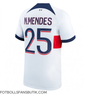 Paris Saint-Germain Nuno Mendes #25 Replika Bortatröja 2023-24 Kortärmad